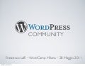 WordPress Community [italian] - WordCamp Milano 2011