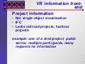 VR information frontend