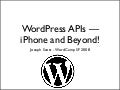 WordPress APIs
