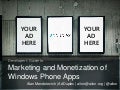 Developer&rsquo;s Guide to Windows Phone App Marketing and Monetization