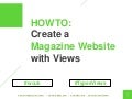 How to build a Magazine website with Views (at #wcuk)
