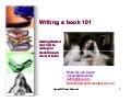 Writing a book 101