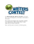 WXXI: PBS KIDS GO! Writers Contest Winning Stories - Kindergarten