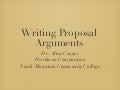 Writing Proposal Arguments