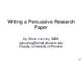 Writing a research paper
