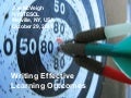 Writing Effective Learning Outcomes