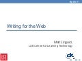 Writing for the Web (PELC11)