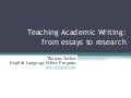 Writing for Research