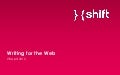 Writing for the web 