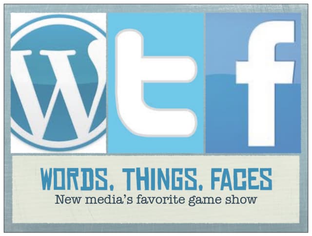 WTF Marketing Game Show - Good Fun!