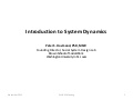 An Introduction to System Dynamics