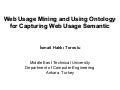 Web Usage Miningand Using Ontology for Capturing Web Usage Semantic
