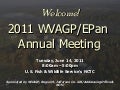 WVAGP Welcome & Introductions Day 1 (epan 2011)