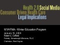 WVHFMA CDHC And Health 2.0 (1 15 09)