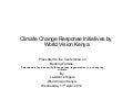 Lawrence Kiguro: Climate change response initiatives by World Vision Kenya #BeatingFamine