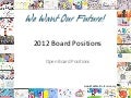 WWOF Open Positions 2012
