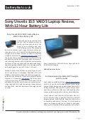 www.batteryfast.co.uk-Sony Unveils 15.5″ VAIO S Laptop Review, With 12 Hour Battery Life