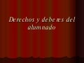 derechos y deberes alumnado