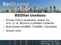 (Free and Net) BSD Xen Roadmap