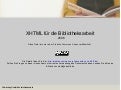 Xhtml Coding (nicht nur für Bibliotheken)