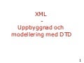 XML och DTD