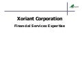 Xoriant - Financial services expertise