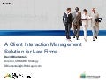 xRM4Legal for fhe Contact Center