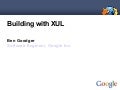 Building with XUL