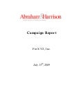 Abraham Harrison "Xyz, Inc." Sample Report