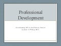 Professional Development Y3 ssp 12 13 l14