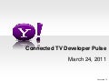 Yahoo Connected TV Developer Pulse Event