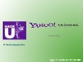 Yahoo! Answers HackU 2012