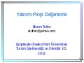 Yatirim Proje Degerleme (2012)