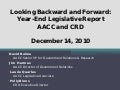 AACC Year End Legislative Update