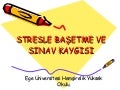 Stresle BaşEtme Ve Sinav Kaygisi
