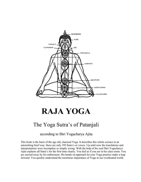 Yoga sutra's according to ajita