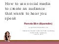 How to use social media to create an audience who wants to hear you speak