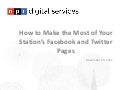 Make the Most of Your Station&rsquo;s Facebook and Twitter Pages
