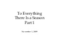 To Everything There Is a Season (LDS)