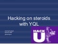 Yql hacku iitd_2012