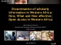 Open Access Institutional Repository in Africa