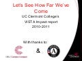 2011 University of Cincinnati Clermont VISTA Impact Presentation