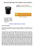 $$$ Zeikos ze 3558 t 58mm 3.5x telephoto lens from zeikos  on sales