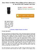 $$$ Zeiss 100mm f2.0 makro planar ze manual focus macro lens for canon eos slr cameras from zeiss  on sales