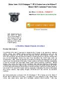 $$$ Zeiss 1mm f3.5 distagon t zf.2 series lens for nikon f mount slr cameras from zeiss  on sales
