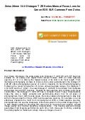 $$$ Zeiss 28mm f2.0 distagon t ze series manual focus lens for canon eos slr cameras from zeiss  on sales