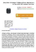 $$$ Zeiss 35mm f2 distagon t ze manual focus standard lens for canon eos slr cameras from zeiss  on sales