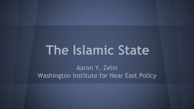 The Islamic State: An Introduction ...