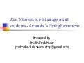 Zen Stories for Management Students-Ananada's Enlightenment