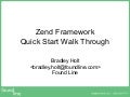 Zend Framework Quick Start Walkthrough